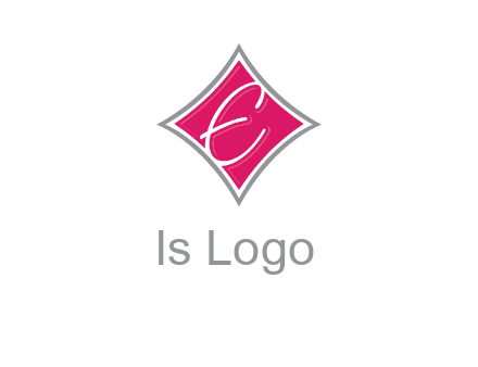 letter e in rhombus logo