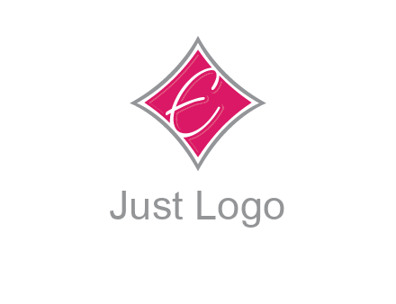 letter e in rhombus logo