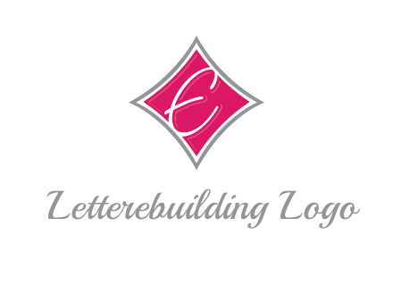 letter e in rhombus logo