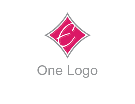letter e in rhombus logo
