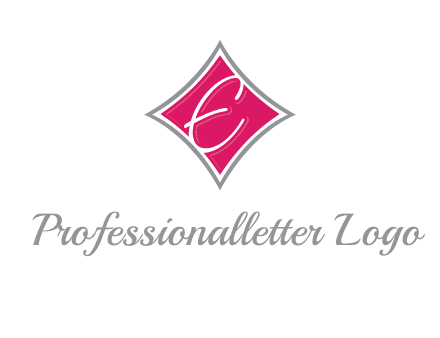 letter e in rhombus logo