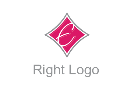 letter e in rhombus logo