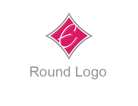 letter e in rhombus logo