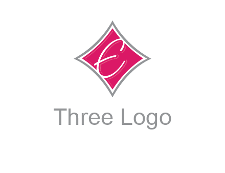 letter e in rhombus logo