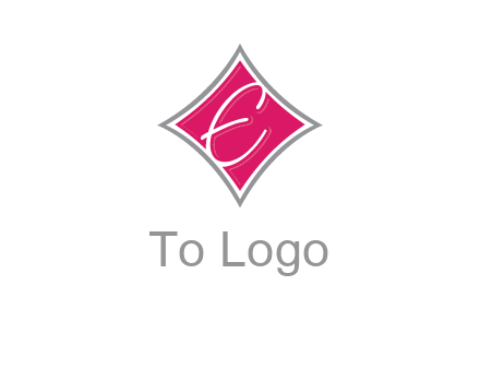 letter e in rhombus logo