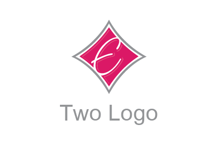 letter e in rhombus logo