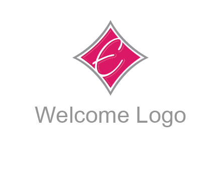 letter e in rhombus logo