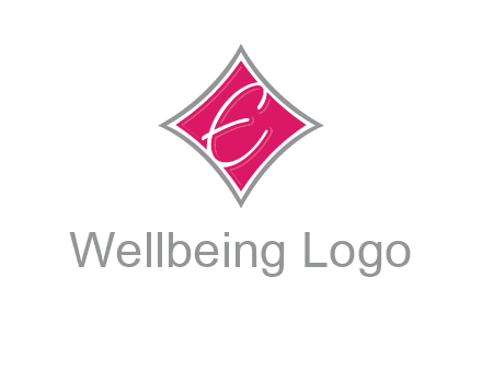 letter e in rhombus logo