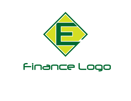 letter e in square logo