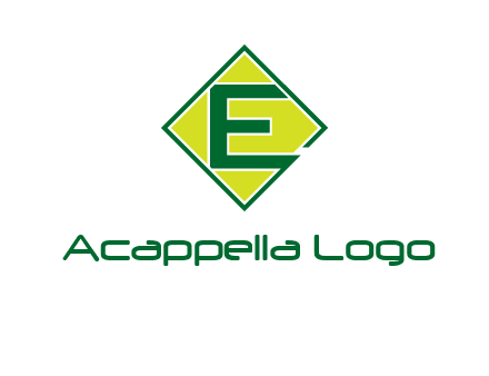 letter e in square logo
