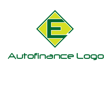 letter e in square logo