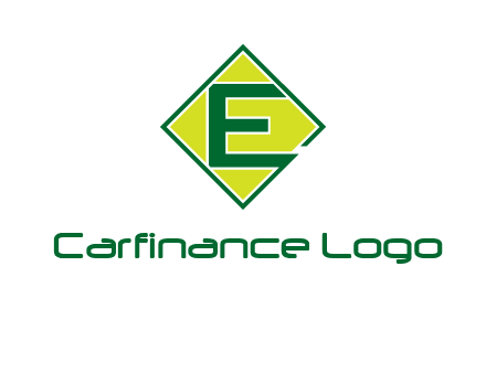 letter e in square logo