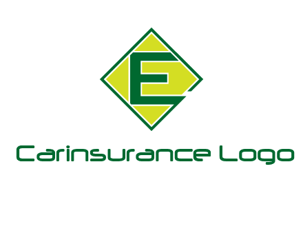 letter e in square logo