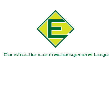 letter e in square logo