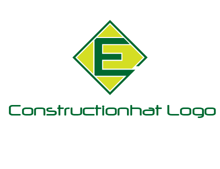 letter e in square logo