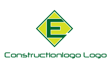 letter e in square logo