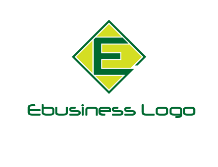 letter e in square logo