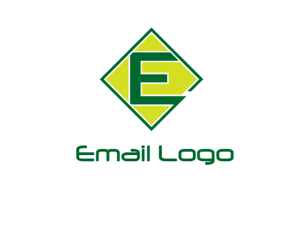 letter e in square logo