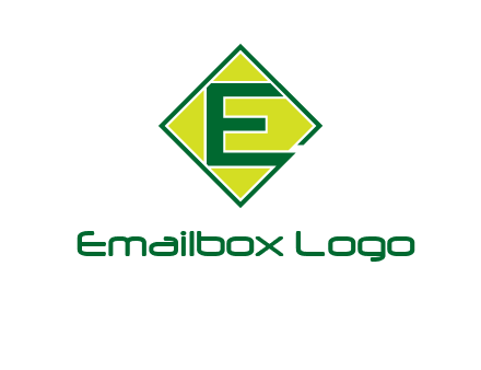 letter e in square logo