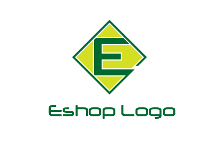 letter e in square logo