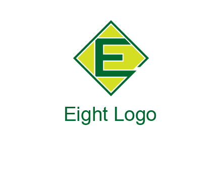 letter e in square logo