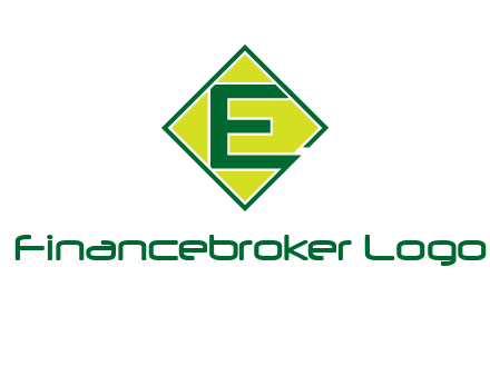 letter e in square logo