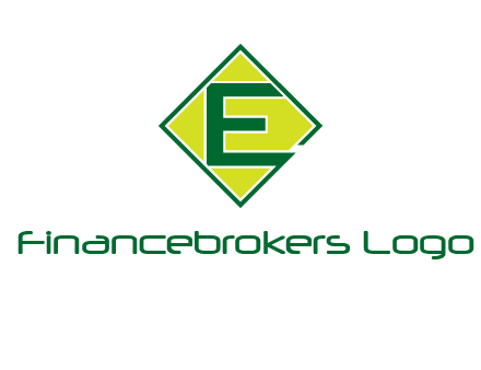 letter e in square logo