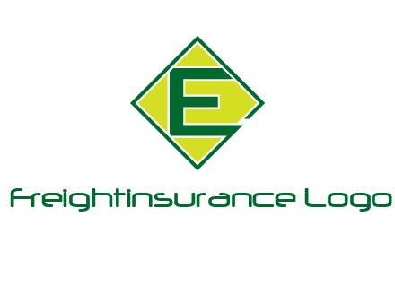 letter e in square logo