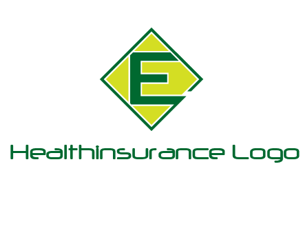 letter e in square logo
