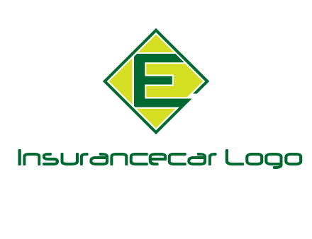 letter e in square logo