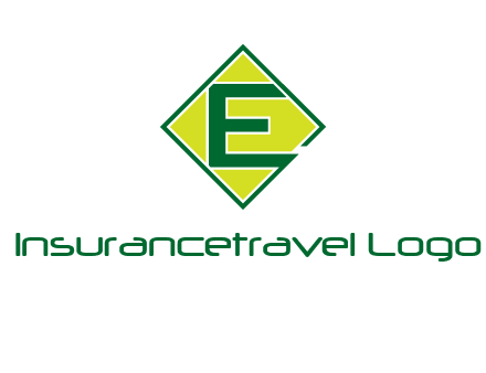 letter e in square logo