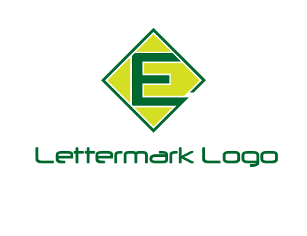 letter e in square logo