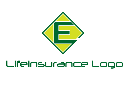 letter e in square logo
