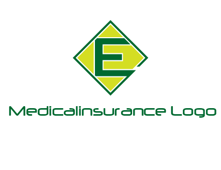 letter e in square logo