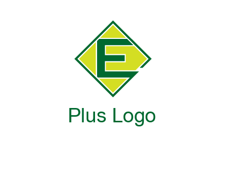 letter e in square logo