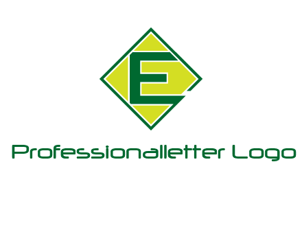 letter e in square logo