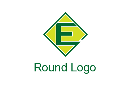 letter e in square logo