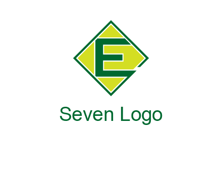 letter e in square logo