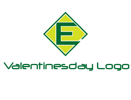 letter e in square logo