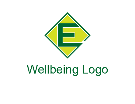 letter e in square logo
