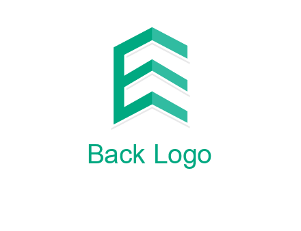 letter e building logo
