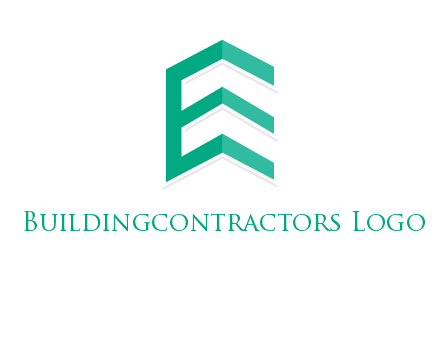 letter e building logo
