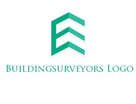 letter e building logo