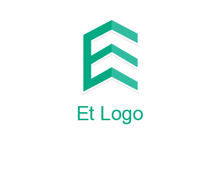 letter e building logo