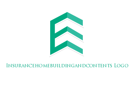 letter e building logo