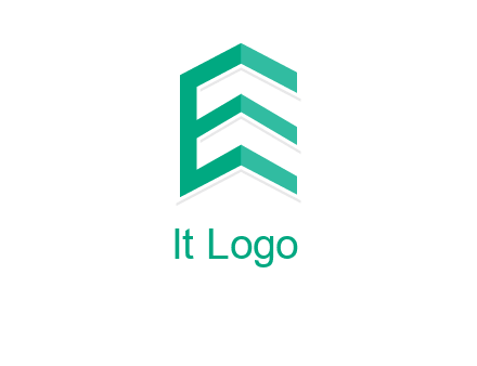 letter e building logo