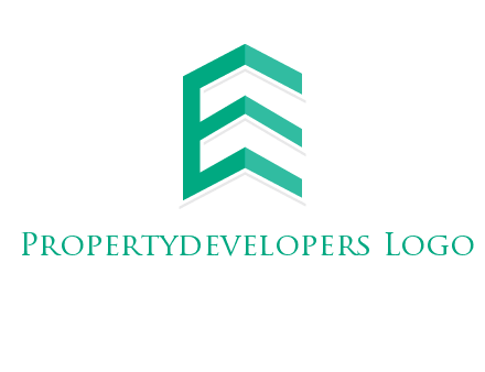 letter e building logo