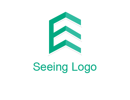 letter e building logo
