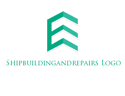 letter e building logo