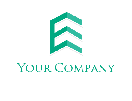 letter e building logo